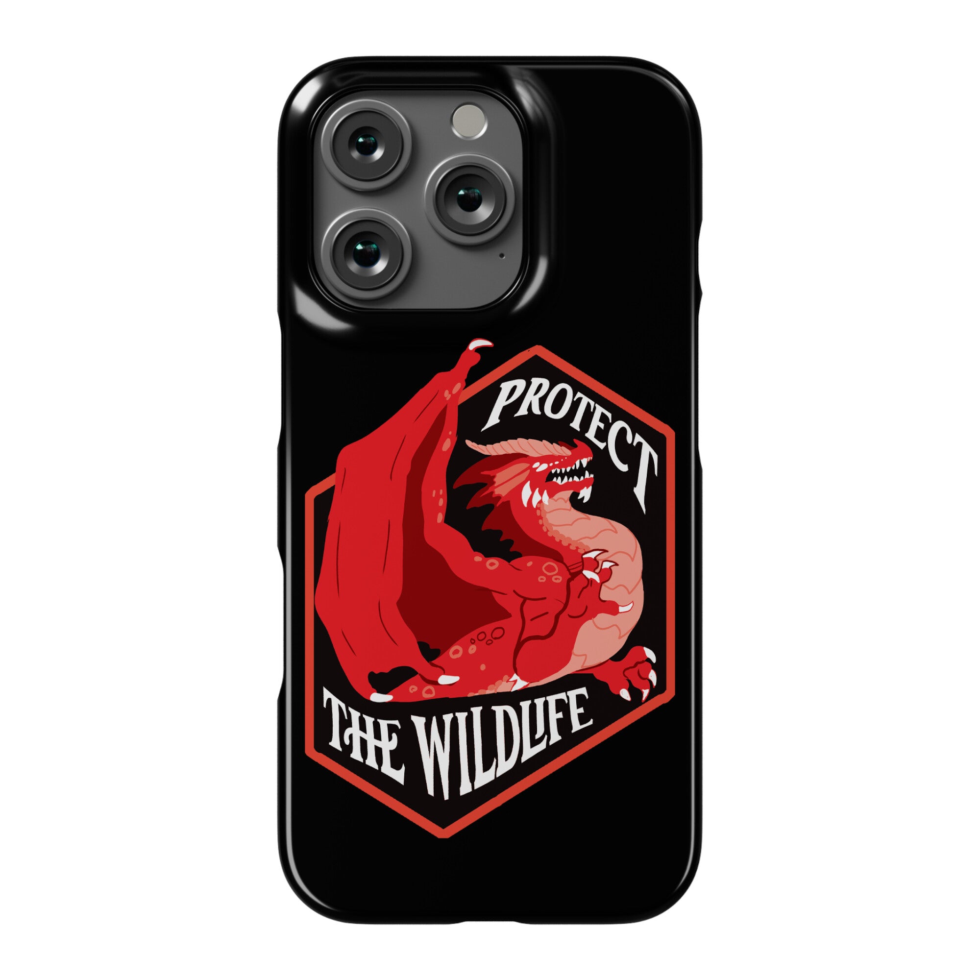 Protect The Wildlife Red Dragon Phone Case